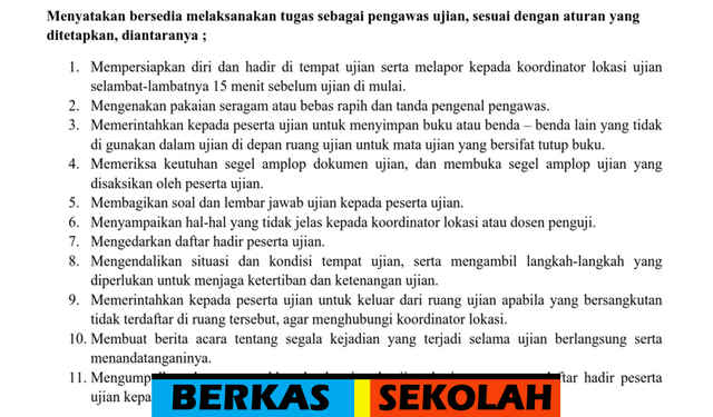 Contoh Surat Pemberitahuan Pakaian Pengawas