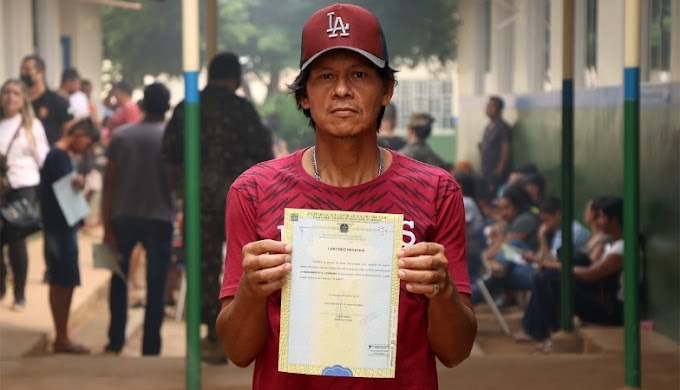 MP Itinerante: Aos 50 anos, autônomo obtém documento para emitir certidão de nascimento
