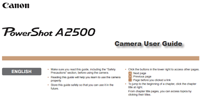 Canon Powershot A2500 Manual