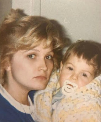 Nick Bateman childhood picture with his mother