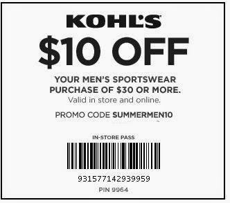 kohls coupons