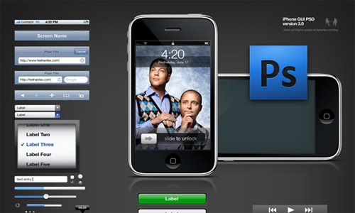 iphone gui psd