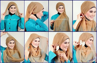 cara memakai hijab terbaru 2