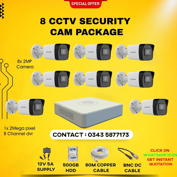 8 FHD CCTV Camera Package Price in Lalamusa