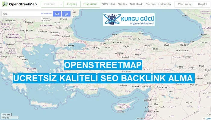 OpenStreetMap.org'dan Ücretsiz Kaliteli SEO Backlink Alma Yöntemleri - Kurgu Gücü