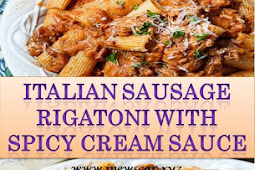 Italian Sausage Rigatoni with Spicy Cream Sauce