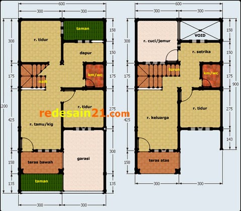 Gambar Desain  Rumah  Sederhana 2  lantai  Luas  Bangunan 90  M2 