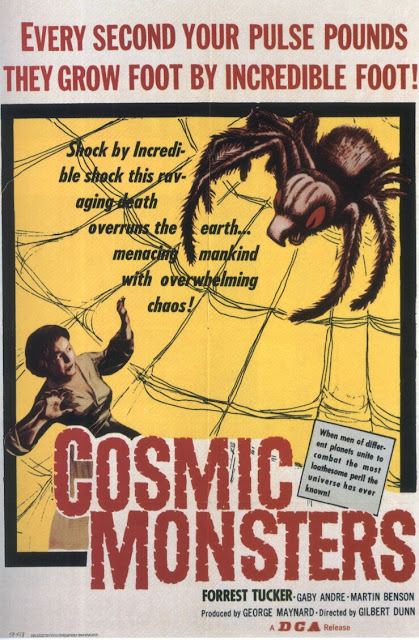 b movie posters, classic poster art, retro movie posters, mr pilgrim, Cosmic Monsters.