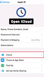 How to open iCloud