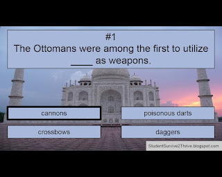 The correct answer is cannons.