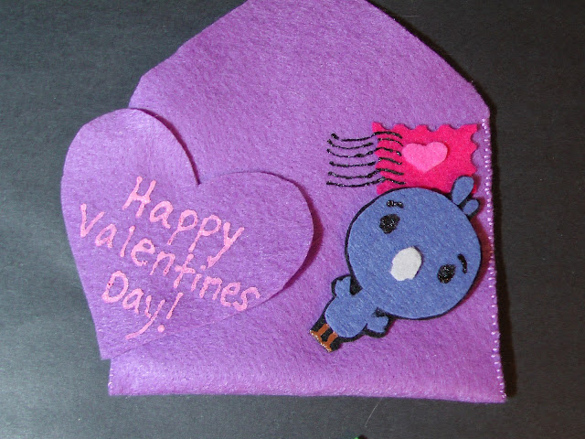 Felt Five Valentines Bird