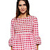 Styleville.in Women's Check Flared top