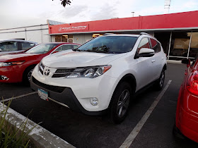 2015 Toyota RAV4 arriving for collision repairs at Almost Everything Auto Body.