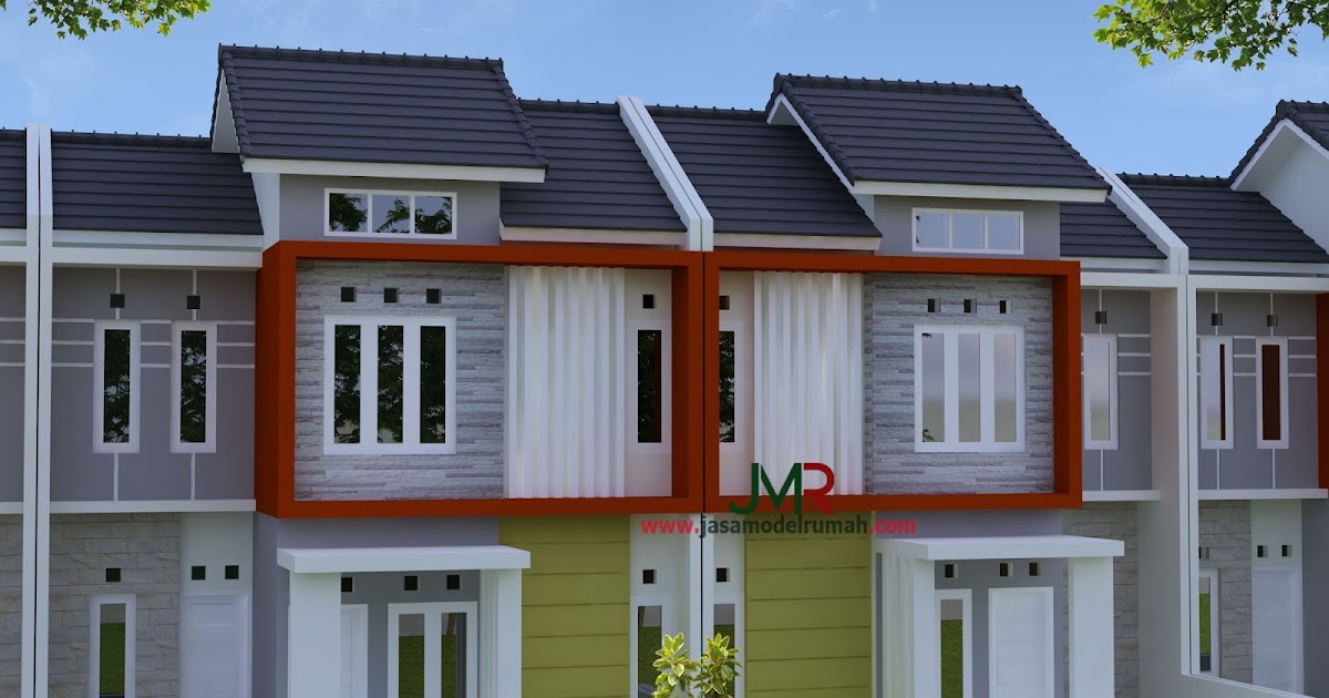 Rumah type 90 minimalis lantai 2 di Bandung www 