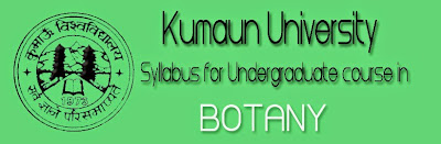 Syllabus of  B.Sc. I year Botany in Kumaun University