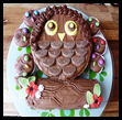 Tarta de cumpleaños Búho