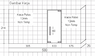 Pintu  Frameless Dan Partisi Kaca  Kelapa Gading Aluminium  