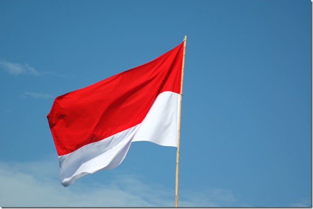 indonesian flag. INDONESIA!