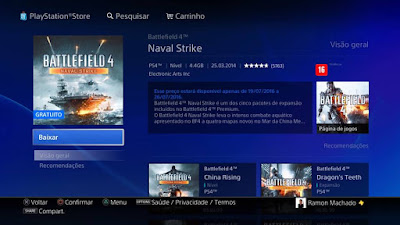 Naval Strike BF4 DLC Grátis PS4, PS3, XONE, Xbox 360, PC