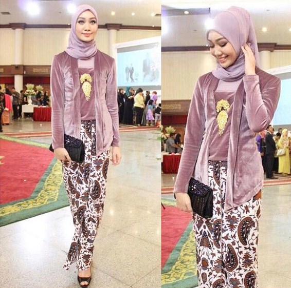  Baju  Gamis Brokat Modern  Gamis Murni