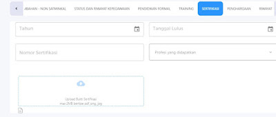 memasukan data sertifikasi di emis 4.0