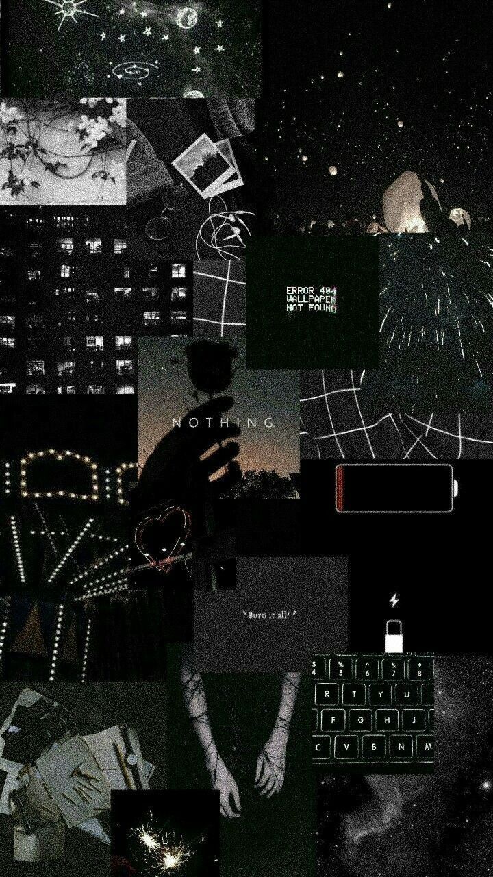 wallpaper hitam aesthetic