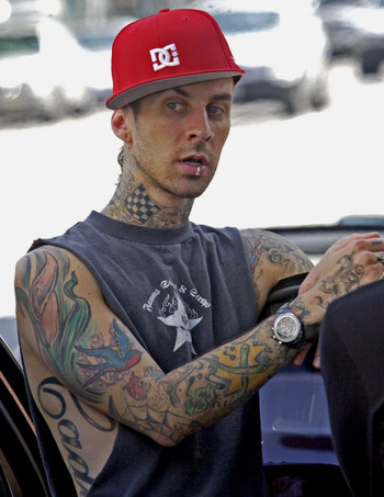 Travis Barker a musician and wellknown drummer for the American band Blink