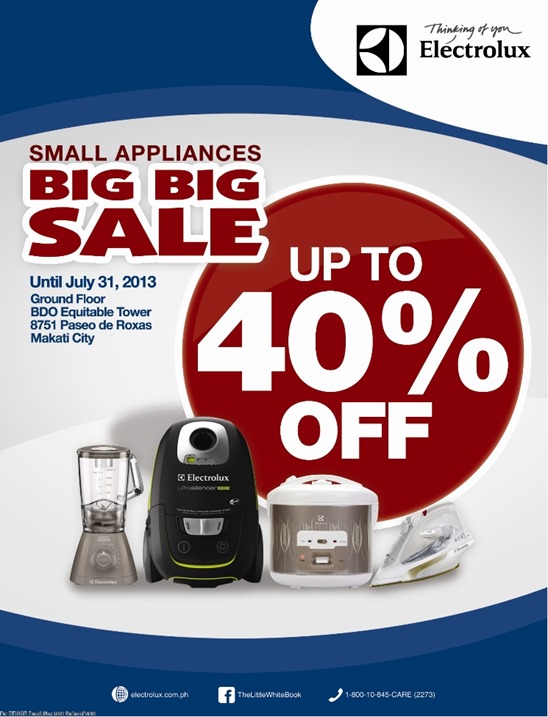 Electrolux Small Appliances BIG BIG Sale