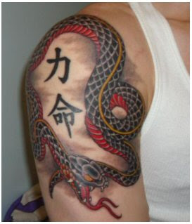 Japanese Snake Tattoo