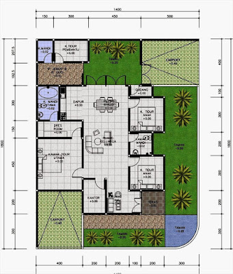 39 Dekorasi Desain Rumah 1 Lantai Terlihat Cantik