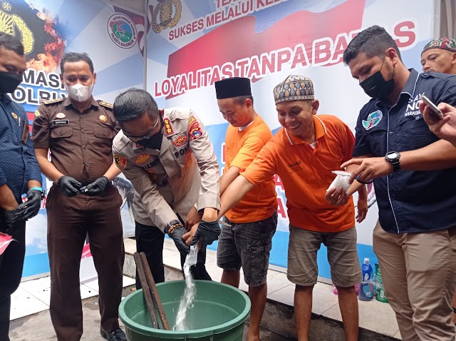 3,5 Kg Sabu Dimusnahkan, Satresnarkoba Polresta Banjarmasin Gagalkan Peredaran Narkotika 2 Bulan Terakhir 