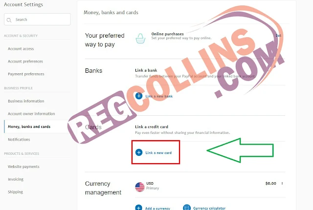 link bank card to PayPal
