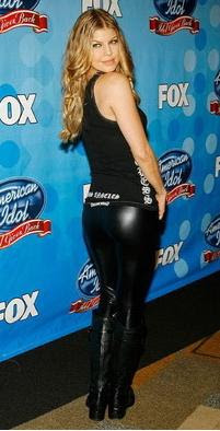 fergie black spandex leggings