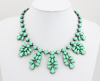 neon statement necklace