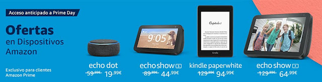 Ofertas anticipadas Prime Day en Dispositivos Amazon