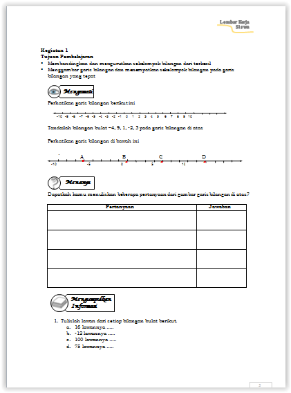  Setelah pada postingan sebelumnya kita menyebarkan  LKS  Matematika Kelas 7 SMP KK13