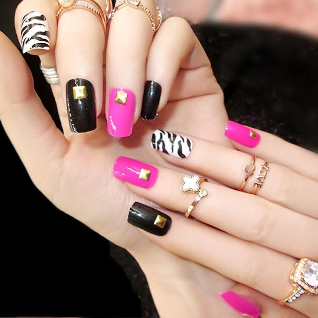 nail designs with striping tape