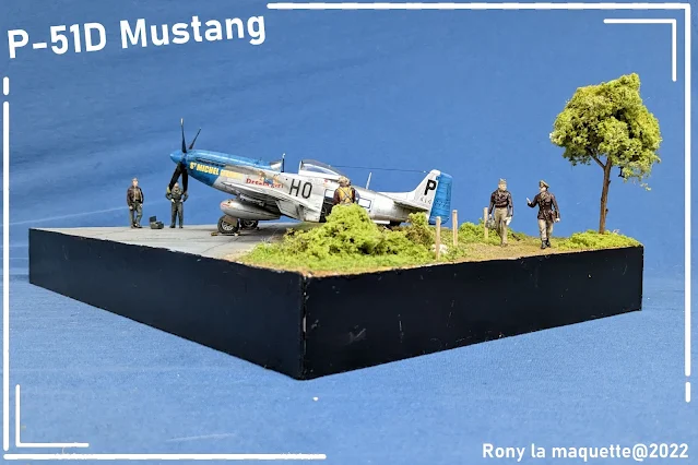 Diorama pour un P-51D Mustang