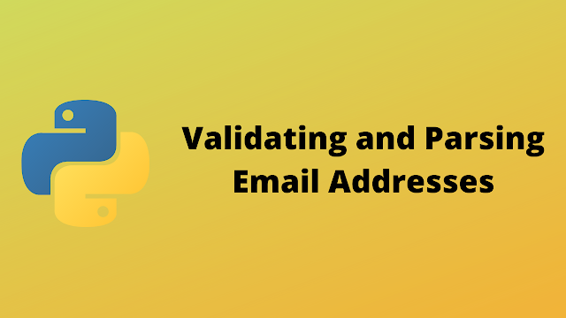 HackerRank Validating and Parsing Email Addresses solution in python