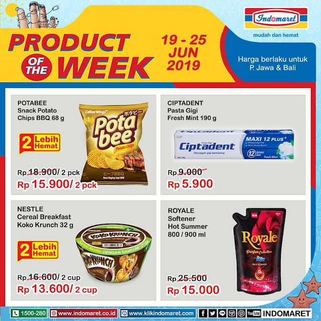 #Indomaret - #Promo Product Of The Week Periode 19 - 25 Juni 2019