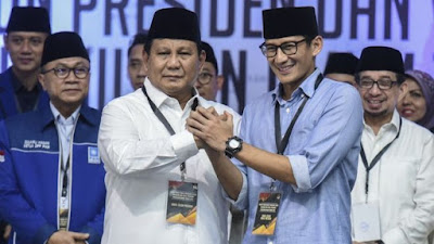 Di Beberapa Polling Akun Twitter Pasangan Prabowo-Sandiaga Menempati Posisi Atas