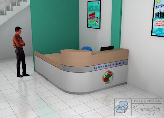 Meja Penerima Tamu Kantor Meja Resepsionis Furniture Semarang