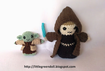 Star Wars Yoda Anakin Skywalker amigurumies