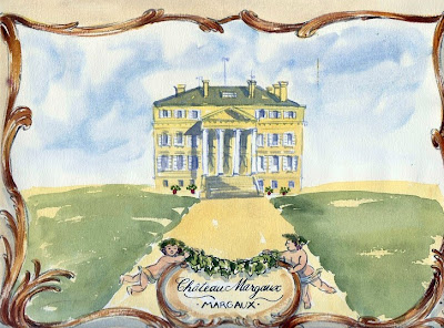 Chateaux in Bordeaux watercolor by Carol Gillott