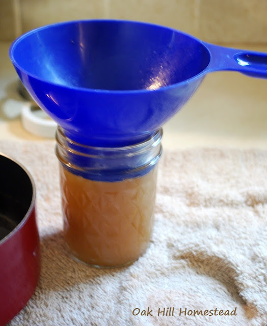 Fill jars, leaving one inch of headspace.