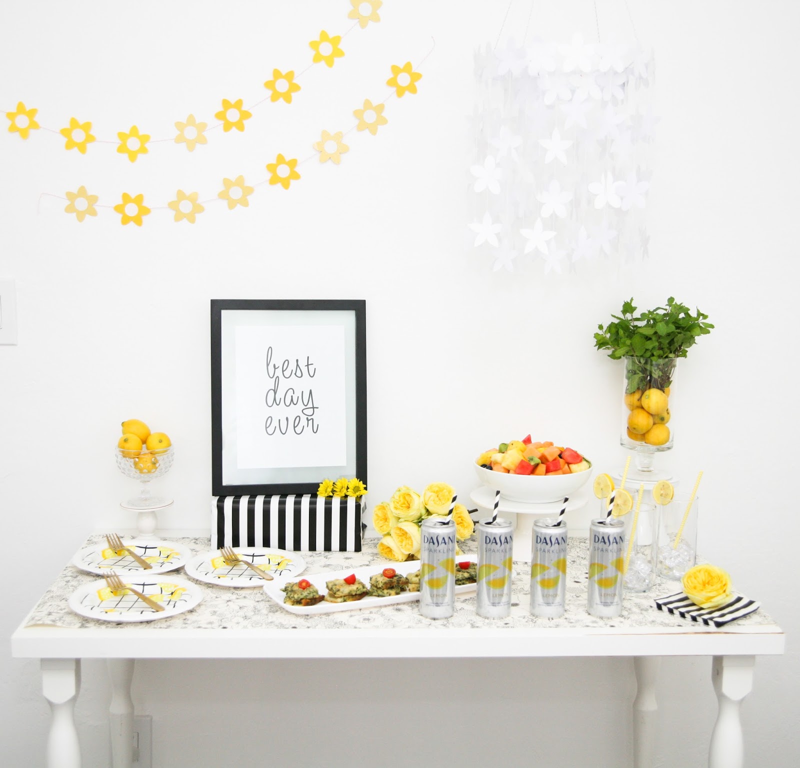 Brunch Party Ideas: Lemon and Stripes Brunch by The Celebration Stylist