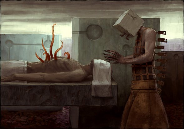 Daniil Kozlovsky artstation ilustrações fantasia arte conceitual terror surreal sombrio infernal