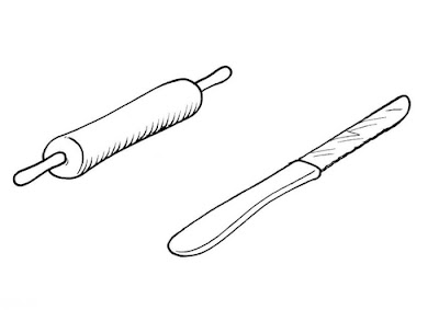 Rodillo y Cuchillo para colorear