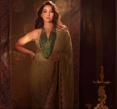 Nora Fatehi in traditional dress