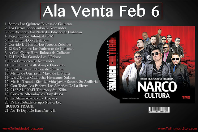 NarcoCultura Top 20 (Disco 2013)